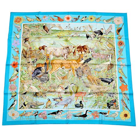 Hermès La Vie Sauvage du Texas Silk Scarf 